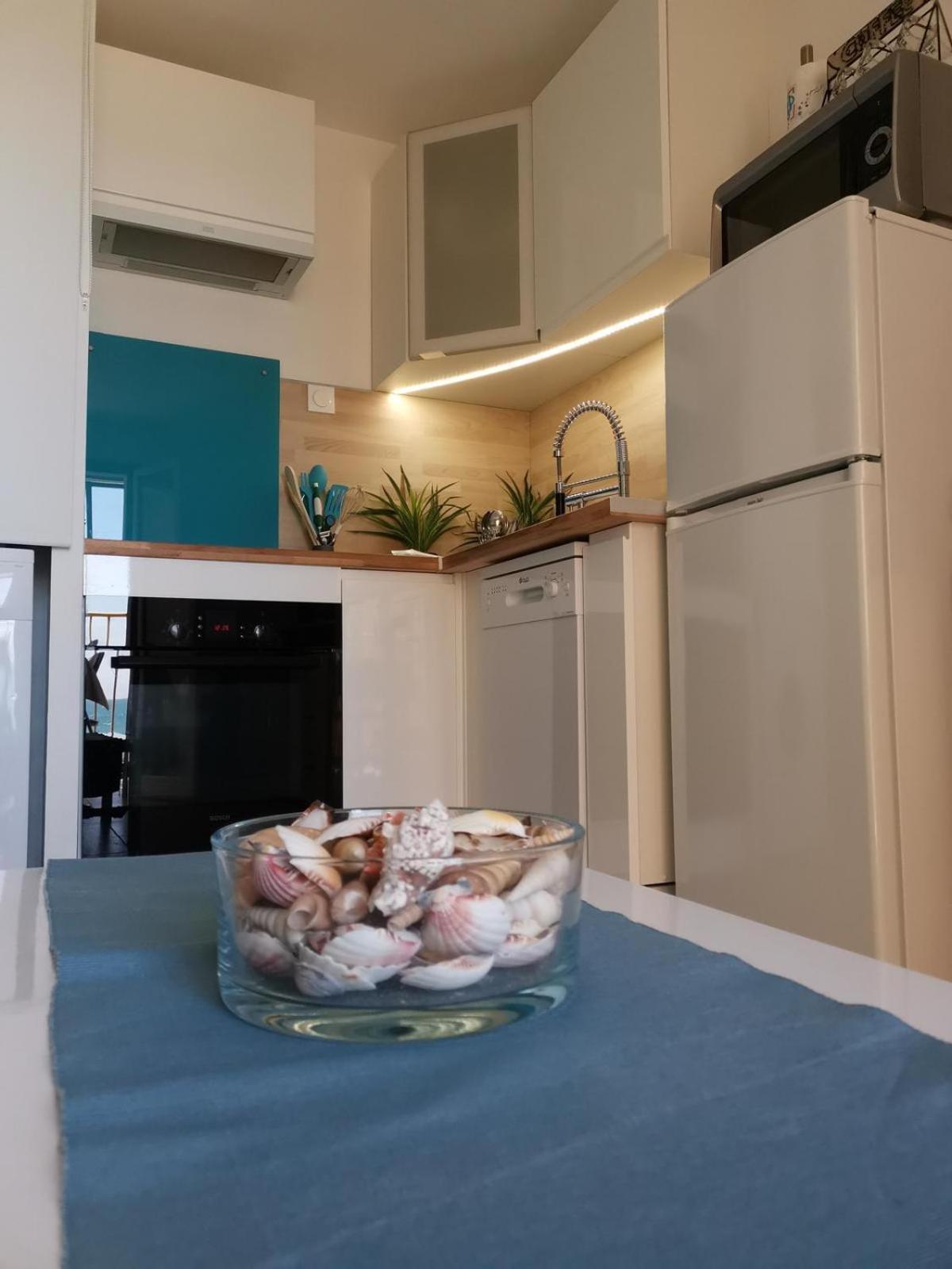 Appartement Vue Mer,Acces Direct Plage,Fibre,Clim,Parking Public Gratuit Le Barcares Luaran gambar