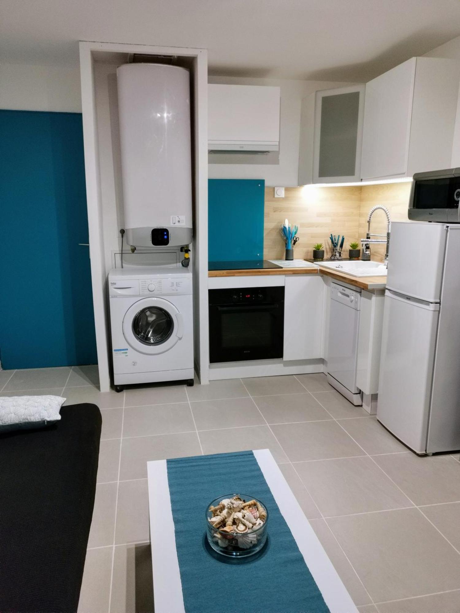 Appartement Vue Mer,Acces Direct Plage,Fibre,Clim,Parking Public Gratuit Le Barcares Luaran gambar