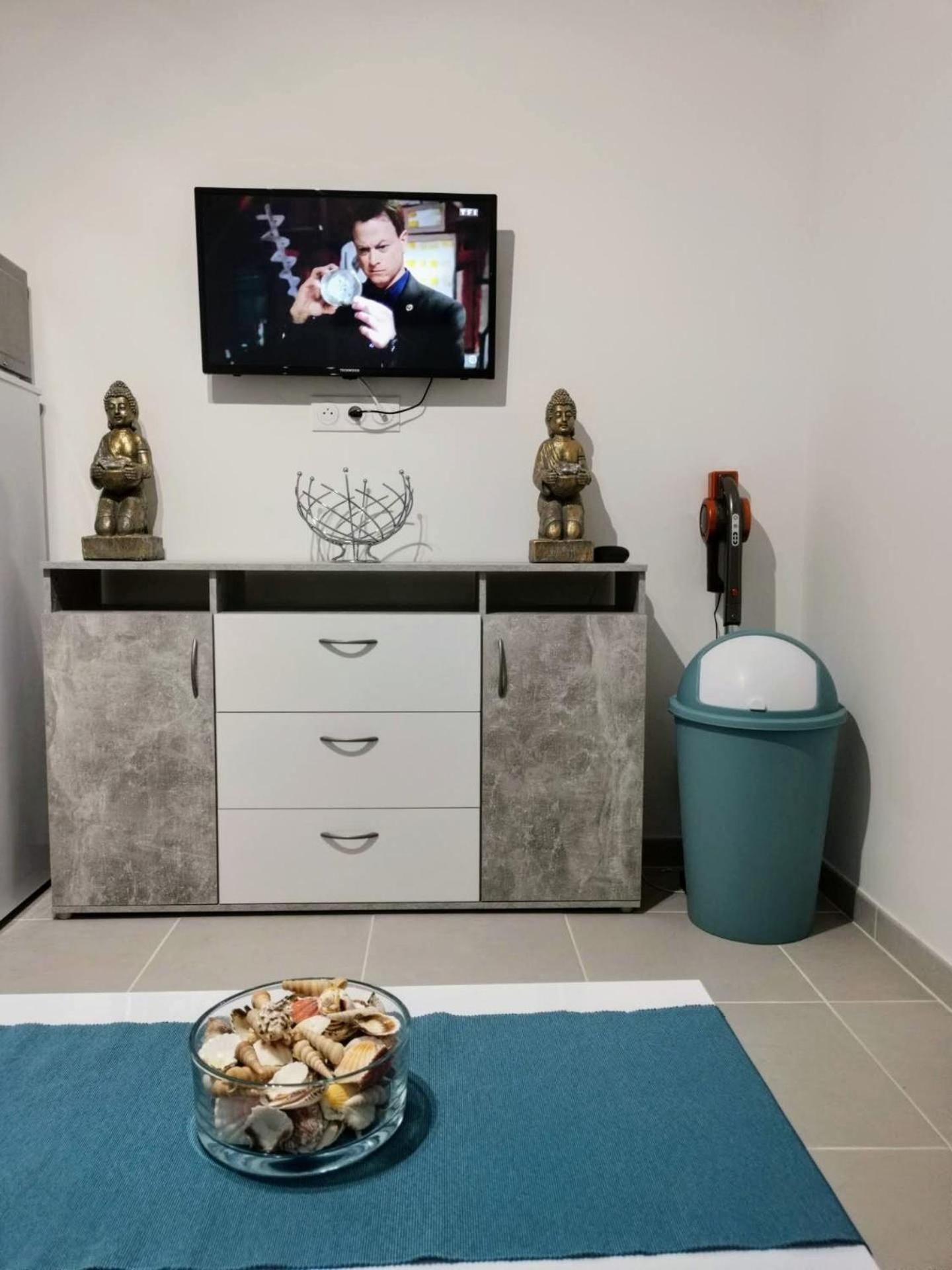 Appartement Vue Mer,Acces Direct Plage,Fibre,Clim,Parking Public Gratuit Le Barcares Luaran gambar